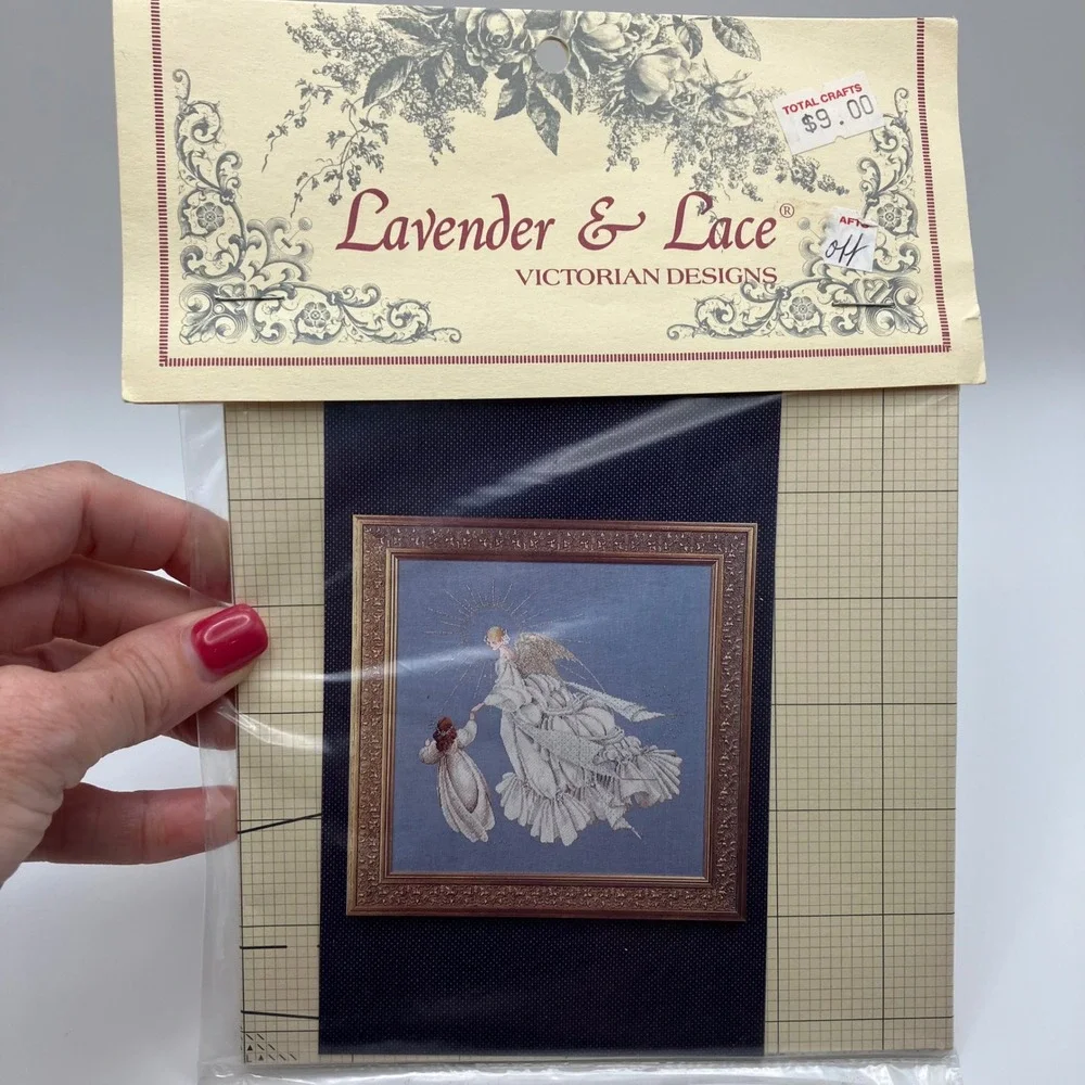 Lavender Lace Victorian Designs Cross Stitch Patterns Angel‎ Hope Mercy Guardian